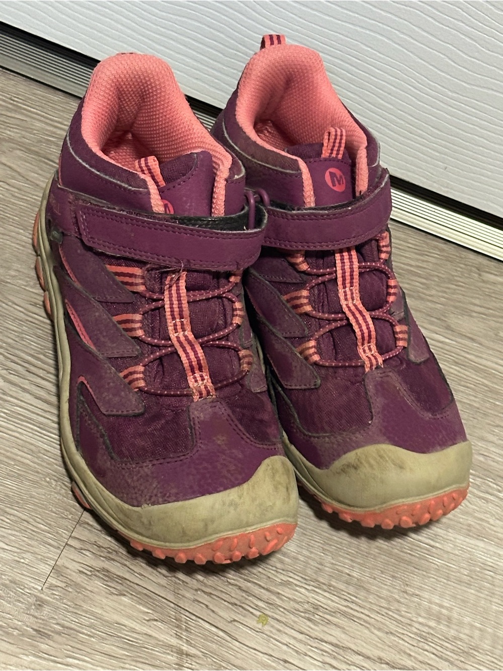Merrell Waterproof Kids Purple-Pink Outdoor Shoes